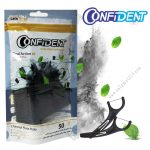 فلاس پیک ذغالى کانفیدنت بسته 50عددی CHARCOAL FLOSSPICK